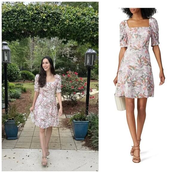Rebecca Minkoff Dresses & Skirts - Rebecca Minkoff Floral Short Sleeve Mini Dress Size XL